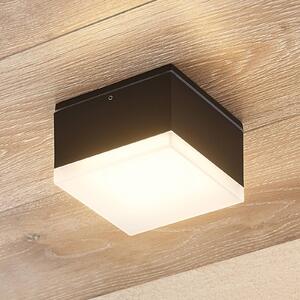 Lindby Mathea LED kültéri lámpa, szögletes, Fekete, Alumínium, Modern