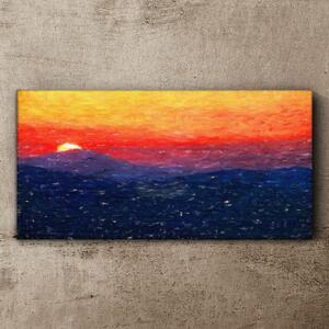 Vászonkép Sky Sunset Tájkép