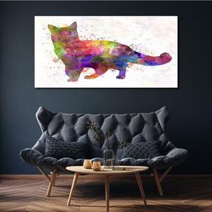 Vászonkép Absztrakt állat macska