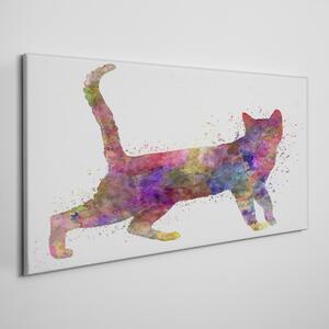 Vászonkép Absztrakt állat macska