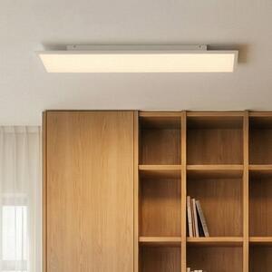 Arcchio LED panel Arthur, 120 x 30 cm, ezüst, 4000 K, Fehér / opál, Nappali / Étkező, Műanyag, Modern