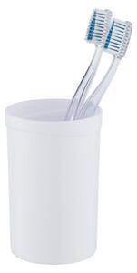 Fehér műanyag fogkefetartó pohár Vigo – Allstar