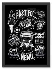 Kép 55x70 cm Menu – Wallity