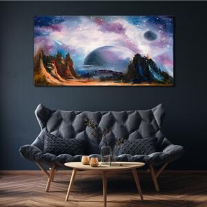 Vászonkép Absztrakt Galaxy Planet