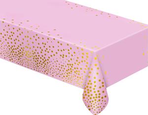 Godan Beauty&Charm Arany pöttyös asztalterítő - Pink