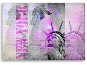 Gario Vászonkép Szabadságszobor és New York felirat - Andrea Haase Méret: 60 x 40 cm