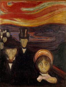 Munch, Edvard - Festmény reprodukció The anxiety, (30 x 40 cm)