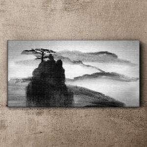 Vászonkép Hegyi köd