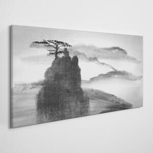 Vászonkép Hegyi köd