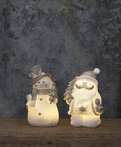 Fehér-ezüstszínű fénydekoráció karácsonyi mintával Buddy – Star Trading