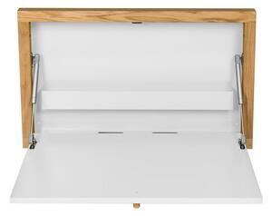 Brenta fehér falra szerelhető, lehajtható asztal - Woodman