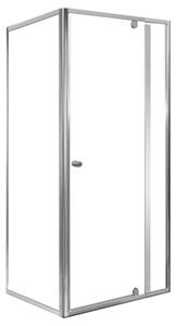 Flexi 80x90 cm sarokba szerelhető aszimmetrikus zuhanykabin zuhanytálca nélkül