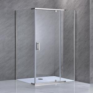 Galatro 80x120 cm aszimmetrikus zuhanykabin zuhanytálca nélkül