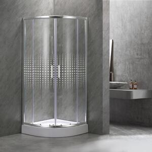 Spirit Mátrix 90x90 cm íves zuhanykabin zuhanytálcával