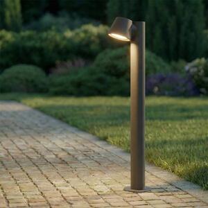 Lindby lámpatest Ileyna, antracit, fém, 70cm, dimmelhető, Fekete, fém, Modern