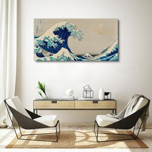Vászonkép Tengeri vihar csónakok gyapjú