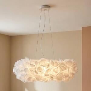 Slamp Clizia Mama Non lógó világítás, Ø78cm, fehér/átlátszó, dimmelhető, Fehér / opál, Nappali / Étkező, Műanyag, Dizájn