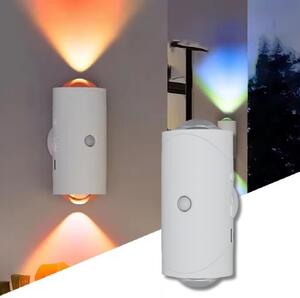 Smart Night Újratölthető RGB LED fali lámpa hangulatfény mozgásérzékelővel és mágneses fali tartóval