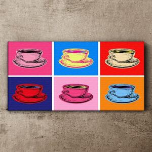 Vászonkép Absztrakt csésze kávéitalok