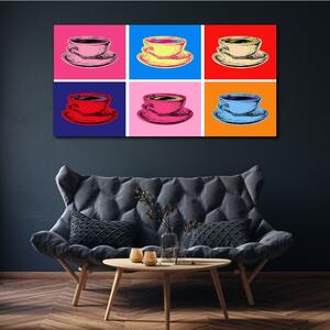 Vászonkép Absztrakt csésze kávéitalok