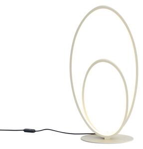 Design asztali lámpa bézs színben, LED-del, 3 fokozatban dimmelhető - Boomerang