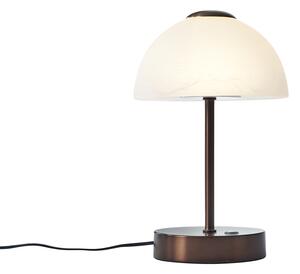Design asztali lámpa sötét bronz LED-del, dimmelhető - Joya