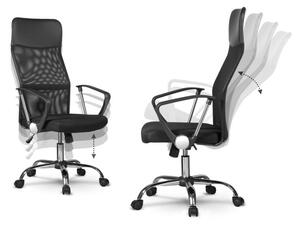 Forgó irodai szék, Nemo, hálós szövet, 61x107.5x50 cm, fekete