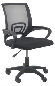 Forgó gyerek szék, MORIS, szövet, 59x92x48 cm, fekete színben