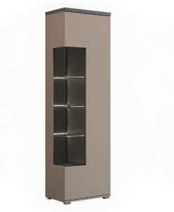 Könyvespolc Virvele 102, Zárt, Ajtókkal, Laminált forgácslap, 180x55x36cm, Congo, Antracit