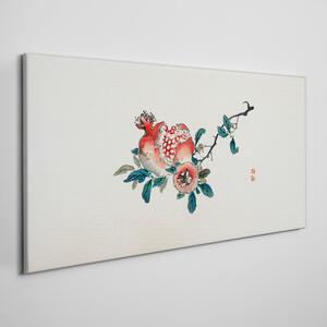 Vászonkép Ázsiai virágok gyümölcságak