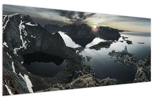 Kép - Norvég hegyek (120x50 cm)