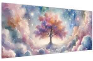 Kép – Életfa a felhőkben (120x50 cm)