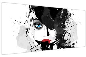 Kép - A titokzatos nő (120x50 cm)