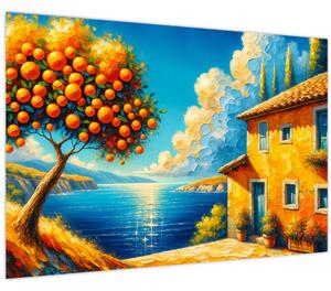 Kép - Ház narancsokkal II. (90x60 cm)