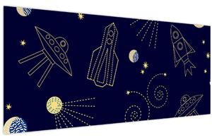Kép - Univerzum (120x50 cm)
