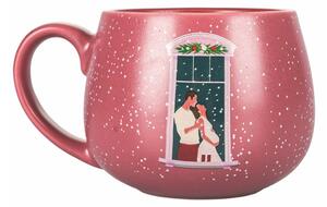 Black Friday - Rózsaszín karácsonyi porcelán bögre 400 ml Pink Xmas - VDE Tivoli 1996