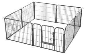 Kutya kennel, kutyaketrec, 8 paneles kisállat-járóka 77 x 60 cm | FEANDREA