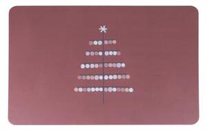 Karácsonyi műanyag tányéralátét szett 4 db-os 30x45 cm Nude Xmas - Villa d'Este