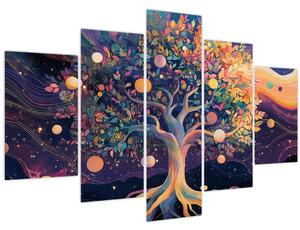 Kép – Lila fa tele energiával (150x105 cm)