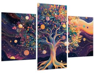 Kép – Lila fa tele energiával (90x60 cm)