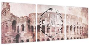 Kép - Vintage képeslap a városról N⁰2 (órával) (90x30 cm)