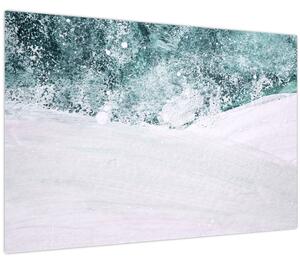 Kép - Türkiz absztrakció (90x60 cm)