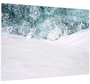 Kép - Türkiz absztrakció (70x50 cm)