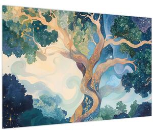 Kép – Kozmikus fa (90x60 cm)