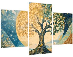 Kép – Életfa a holdban (90x60 cm)