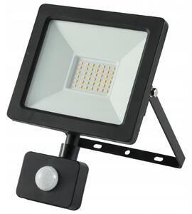Projektor LED 30W 3350lm 4000K Premium z czujnikiem czarny IP44 GW-0013