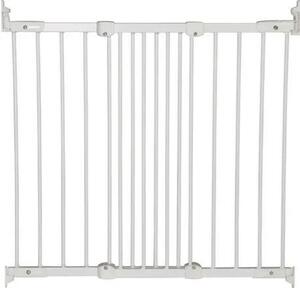 Babydan Flexi Fit fehér fém biztonsági ajtórács 67-105,5 cm, csavaros