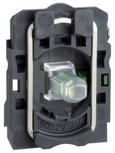 Segéd kapcsoló blokk LED modullal 24 V, csavaros csatlakozással, fehér, Schneider Electric Harmony ZB5AW0B11