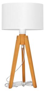 Helam Asztali lámpa ALBA 1xE27/60W/230V fehér/tölgy HE1484