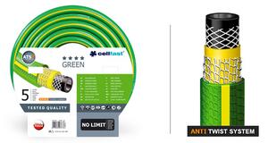 Cellfast GREEN 5 rétegű kerti tömlő, 1/2", megerősített, 50 m hosszú, UV védelem, csavarodásgátló